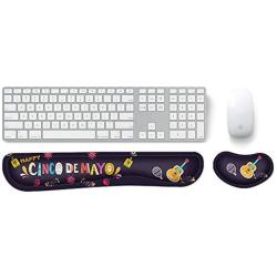 KBSING Keyboard Wrist Rest Pillow Pad and Mouse Wrist Support for Office, Game,Computer, Laptop, Pain Relief Memory Foam Wrist Rest Set (WRT-02)