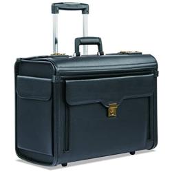 Bond Street, Ltd. 456110BLK Rolling Computer/Catalog Case, Koskin, 19 x 9 x 15-1/2 Inches, Black