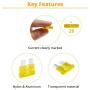 KUFUNG 100PCS 20Amp Car Fuses, Standard Automotive Fuses Assortment, Auto Blade Fuse for Car, Truck, Boat, Marine, RV, SUV, Trike, Vehicles Audio Reset System (20A)