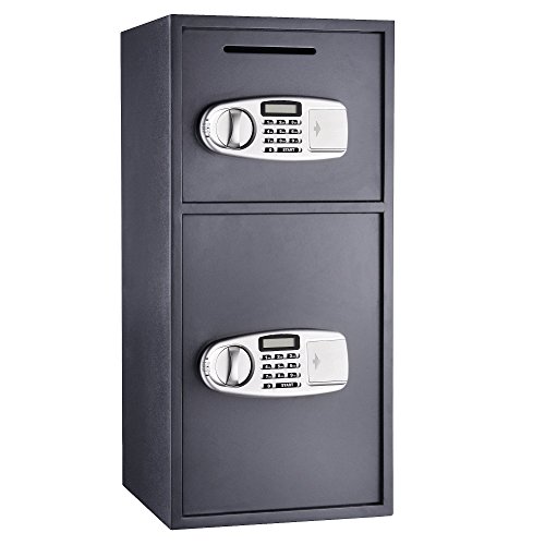 Paragon Lock & Safe - 7900 Double with Drop 7900 Double Door Digital Depository Safe Cash Drop Safe Security