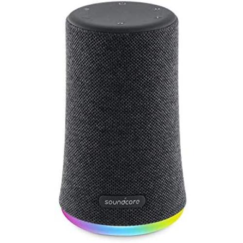 Soundcore Flare Mini Bluetooth Speaker, Outdoor Bluetooth Speaker, IPX7 Waterproof for Outdoor Parties, LED Light Show with 360° Sound and BassUp Technology