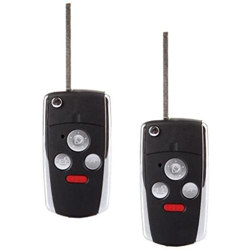 OCPTY 2X Key Shell Case 4 Buttons Replacement for Accord Pilot CR-V Civic Ridgeline