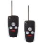 OCPTY 2X Key Shell Case 4 Buttons Replacement for Accord Pilot CR-V Civic Ridgeline