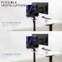 VIVO Black Articulating Dual Pneumatic Spring Arm Clamp-on Desk Mount Stand, Fits 2 Monitor Screens 17 to 27 inches with Max VESA 100x100, STAND-V102O VIVO Black Articulating Dual Pneumatic Spring Arm Clamp-on Desk Mount Stand, Fits 2 Monitor Screens 17 to 27 inches with Max VESA 100x100, STAND-V102O