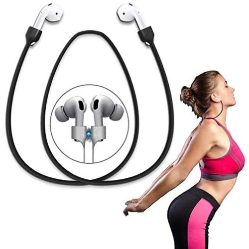 Airpods Strap Magnetic Super Strong Cord Anti-Lost Leash Sports String - Accessories for Airpods PRO/2/1(Black)