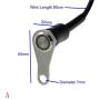 Universal Stainless Steel LED Motorcycle Switch ON-Off Handlebar Adjustable Mount Waterproof Switches Button DC12V Fog Light Cycling retail (Color : A-Blue- Latching Action))