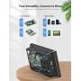 Raspberry Pi 7'' Touch Screen Display with Case - 1024x600 Support, Type-C, IPS 178° Ultra-Wide View Angle Monitor with Cooling Fan, 10 Finger Capacitive Touch