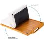Rossie Home Lap Tray with Detachable Pillow, Serving Tray - Natural Bamboo - Style No. 76107