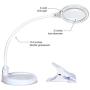 Brightech LightView Pro Flex 2 in 1: 2.25x Magnifier with Bright LED Light - Magnifying Glass Lamp with Base Stand & Clamp - for Reading, Painting, Sewing & Needle Crafts, Puzzle & Hobby Fans