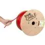 trueCABLE Cat6A Riser (CMR), 1000ft, Red, 23AWG 4 Pair Solid Bare Copper, 750MHz, ETL Listed, Unshielded Twisted Pair (UTP), Bulk Ethernet Cable