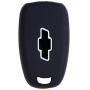 WERFDSR 2Pcs XUHANG Sillicone Key fob Skin Key Cover Keyless Entry Remote Case Protector Shell for 2016 2017 2018 Camaro Cruze Malibu Volt 5 Button Smart Remote Black