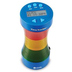 Learning Resources Time Tracker Visual Timer & Clock, Classroom Tracker, Ages 5+ - Blue