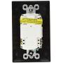 RV Designer S807, Dual Outlet GFCI with Cover Plate, Black, AC Electrical