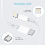 iPhone Fast Charger,18W PD Type C Wall Charger with 5ft USB C to Lightning Cable Compatible with iPhone 12/12 Mini/12 Pro/12 Pro Max/11/11 Pro/Xs Max/XR/X/8 Plus iPad Pro,iPad Air 3,iPad mini 5