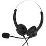 3.5mm Cell Phone Headset,Corded Noise Canceling Call Center Headset,Telephone Headphones with Microphone for Telephone Counseling Service (Optional Dual 3.5 mm)