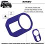 Front Light ABS Decor Cover Trim Interior Accessories Headlight Switch Button Trim for Jeep Wrangler JL JLU Gladiator JT 2018-2021 (Blue)