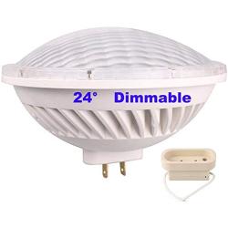 BAOMING Par56 LED Bulbs Dimmable 28W (300W Par 56 Halogen Equivalent) Soft Warm White (2700~3000K) 24°Beam Angle AC/120V GX16D Base