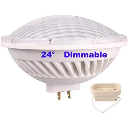 BAOMING Par56 LED Bulbs Dimmable 28W (300W Par 56 Halogen Equivalent) Soft Warm White (2700~3000K) 24°Beam Angle AC/120V GX16D Base