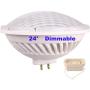 BAOMING Par56 LED Bulbs Dimmable 28W (300W Par 56 Halogen Equivalent) Soft Warm White (2700~3000K) 24°Beam Angle AC/120V GX16D Base