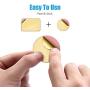 WizGear Mount Metal Plate with Adhesive for Magnetic Cradle-Less Mount -X4 Pack 2 Rectangle and 2 Round (Compatible with Magnetic mounts) (Rose Gold)
