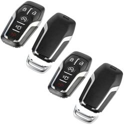 Case Shell fits Ford Lincoln Mercury Smart Key Fob Keyless Entry Remote (M3N-A2C31243800), Set of 2