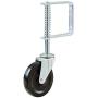 Shepherd Hardware 9785 9785E Spring Loaded Gate Caster, 4-Inch, Black