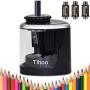 Electric pencil sharpener battery powered pencil sharpener for colored pencils，High-Speed Operated Automatic and Manual pencil sharpener for kids ，for Home School Office Classroom Kids and Adults