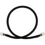 2 AWG 2 Gauge Single Black 1 Foot w/3/8 Lugs Pure Copper PowerFlex Battery Inverter Cables for Solar, RV, Auto, Marine Car, Boat