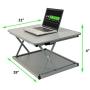 CHANGEdesk MINI Small Adjustable Height Standing Desk Converter for Laptop Macbook Single Monitor Desktop Computer portable lightweight ergonomic sit stand up corner riser affordable compact tabletop