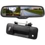 EWAY for Toyota Tundra 2007-2014 4.3'' Rear View Mirror Monitor with Tailgate Handle Backup Camera Kit Parking Waterproof CCD Reverse Reversing Night Vision Car Safety Backing Auto Cameras