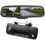 EWAY for Toyota Tundra 2007-2014 4.3'' Rear View Mirror Monitor with Tailgate Handle Backup Camera Kit Parking Waterproof CCD Reverse Reversing Night Vision Car Safety Backing Auto Cameras