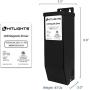 HitLights 100 Watt Dimmable Driver, Magnetic LED Driver - 110V AC-12V DC Transformer. Made in The USA. Compatible with Lutron and Leviton for LED Strip Lights, Constant Voltage LED