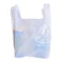 200 Large Plastic Grocery T-Shirt Bags - Plain White 12'' x 6'' x 21'' by JA Kitchens