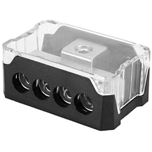 KIMISS Alloy Plastic Car Audio Power Supply Distribution 10GA in 44GA Out Block Splitter