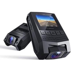 Crosstour Mini Dash Cam 1080P FHD Car Camera Recorder with 1.5” LCD Screen 170°Wide Angle, Parking Mode, Motion Detection, G-Sensor, Loop-Recording and WDR