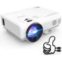 DR. J Professional 4500L Mini Projector Full HD 1080P Supported Portable Video Projector, Compatible With TV Stick, HDMI, VGA, USB, TF, AV, Sound Bar, Video Games [2020 Latest Upgrade]