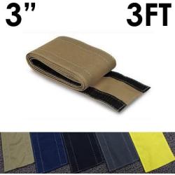 Electriduct 3'' SafCord Carpet Cord Cover Strip Secure and Hide Floor Cables and Wires - 3 Feet - Taupe | Works only on Commercial Carpet, Barber and Loop Style Rugs