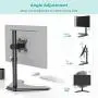 WALI Free Standing Single LCD Monitor Fully Adjustable Desk Mount Fits 1 Screen up to 32 inch, 17.6 lbs. Weight Capacity (MF001), Black WALI Free Standing Single LCD Monitor Fully Adjustable Desk Mount Fits 1 Screen up to 32 inch, 17.6 lbs. Weight Capacity (MF001), Black