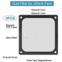 120mm Fan Dust Filter Mesh Magnetic Frame PVC Computer PC Case Fan Dust Proof Filter Cover Grills Black 4-Pack