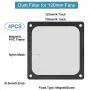 120mm Fan Dust Filter Mesh Magnetic Frame PVC Computer PC Case Fan Dust Proof Filter Cover Grills Black 4-Pack