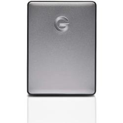 G-Technology 2TB G-DRIVE Mobile USB-C (USB 3.1 Gen 1) Portable External Hard Drive, Space Gray - 0G10317