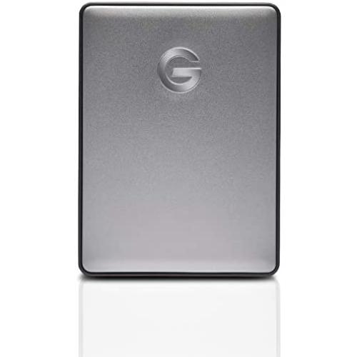 G-Technology 2TB G-DRIVE Mobile USB-C (USB 3.1 Gen 1) Portable External Hard Drive, Space Gray - 0G10317