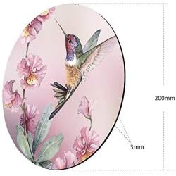 Cholaty Mouse Pad - Thick Natural Rubber Keyboard Mouse Mat Round Non-Slip Rubber Base Mouse Pad Wrapping Edge Cute Baby Elephant Gaming Mouse Pad (Bird)