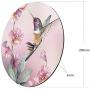 Cholaty Mouse Pad - Thick Natural Rubber Keyboard Mouse Mat Round Non-Slip Rubber Base Mouse Pad Wrapping Edge Cute Baby Elephant Gaming Mouse Pad (Bird)