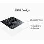 SYNERLOGIC Mac OS Big Sur/Catalina/Mojave/etc. Reference Keyboard Shortcut Sticker v2.0 Premium Black Matte Vinyl, Temporary Adhesive, 3.25''x2.75''- For Intel Macbook Air/Pro 13'',15'',16'', iMac/Mac Mini