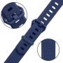 Pack 3 Replacement Band Compatible for Fitbit Alta Bands/Fitbit Alta HR Bands, Adjustable Replacement Soft Silicone Sport Bands for Woman and Men (Large, Black+Purple+Navy Blue)