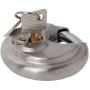 Stainless Steel disc Padlock with dust Cover, Keep Cylinder Clean, Keyway Protection 2-3/4''(70mm) Great for Truck, Trailer, Van, Outdoor and Other Tough Enviroment (10, Keyed Alike)