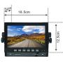AUTOPAL 7'' Wired Reverse Rear View Backup Camera System,IP69K Waterproof Camera, Night Vision 28 PCS IR Lights, Vibration-Proof 10G for Tractor/Truck/RV/Excavator/Caravan/Skid Steer/Heavy Equipment