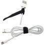 Reusable Cable Ties 1/2'' x 4'' for Cable Management and Organizing Cords - 30 Pack (Black)
