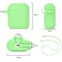 Filoto Case for Airpods , Airpod Case Cover for Apple Airpods 2&1 Charging Case, Cute Air Pods Silicone Protective Accessories Cases/Keychain/Pompom/Strap, Best Gift for Girls (Avocado Green)